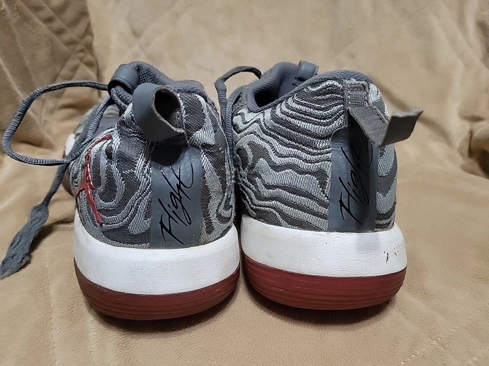 Nike Air Jordan супер мухи низкий волк серый спортзал красный мужской 12 - Изображение 4 из 4