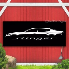 KIA Stinger Silhouette banner sign poster racing