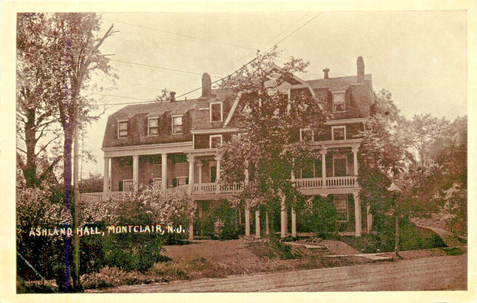 A View Of Ashland Hall, Montclair, New Jersey NJ eBay