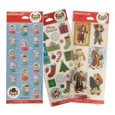 NEW Hallmark Stickeroni Vintage Christmas Stickers YOU CHOOSE!