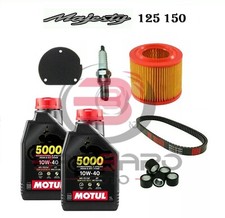 KIT TAGLIANDO YAMAHA MAJESTY 125 1998 1999 2000 OLIO CINGHIA RULLI FILTRI CANDEL