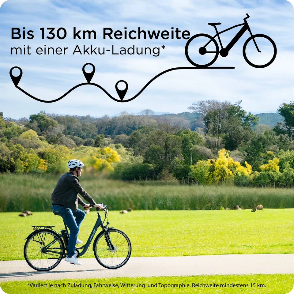 Zündapp Green 2.7 26" E-Bike Damenfahrrad Pedelec Citybike grau 46cm B Ware - Bild 3 von 4