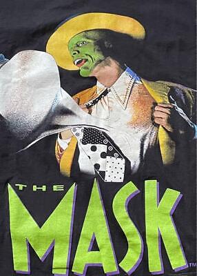 90s T-shirt Movie Mask Vintage L size Black Excellent 90s T-shirt Movie Mask Vintage L size Black Excellent