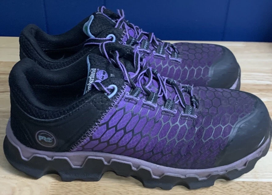Zapatos de trabajo Timberland PRO antifatiga punta de aleación de acero para mujer 8M púrpura utilitario Foto 4 de 4