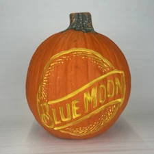 Blue Moon Brewing Company Promotional Halloween Fall Foam Pumpkin. Approx 10”x9”