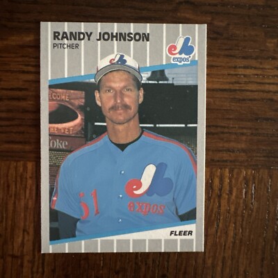 Randy Johnson 1989 Fleer #381 Rookie Card (Error)