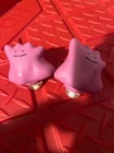 2 Pokemon Toy Spinning Top Ditto Burger King 1999 Pink
