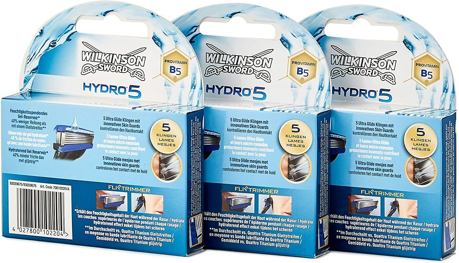 Wilkinson Hydro5 Connect 4 Rasierklingen 12 Stück Original OVP 