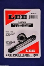 Lee 90139 Case Length Gauge & Shell Holder 308 Winchester 7.62x51 Nato #90139