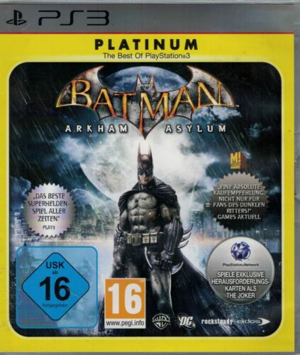 RARE BATMAN ARKHAM ASYLUM PLAYSTATION 3 PAL VERSION PROMO DVD