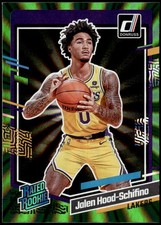 2023-24 Donruss #216 Jalen Hood-Schifino Green Laser Holo Rated Rookie E1