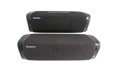 Lot of 2 Sony SRS-XB43 Extra Bass Bluetooth Speaker Black With Live Lights