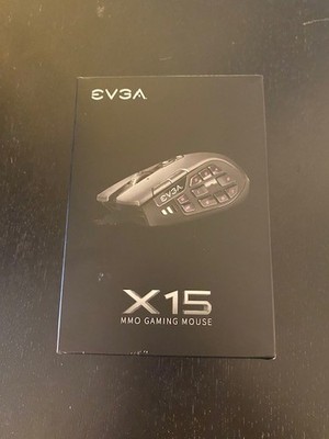 EVGA X15 MMO Gaming Mouse 904-W1-15BK-KR Wired 20 Button 16000 DPI