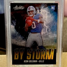 2024 Panini Absolute - By Storm Keon Coleman #BS-KCN Gold Spectrum /10 (RC)