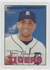 2016 Topps Heritage Gum Damage Back Francisco Rodriguez #11 fm0