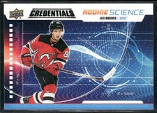 Jack Hughes 2019-20 Upper Deck Credentials #RS-01 Rookie Science Devils