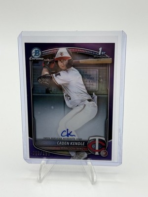 2025 Bowman - Caden Kendell Purple Refractor Auto /250 #CPA-CKE