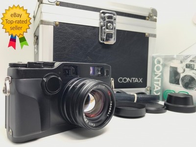 【N MINT w/ Case】Contax G2 Black Film Camera Planar 45mm f/2 T* Lens From JAPAN