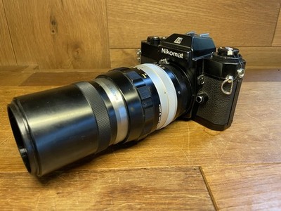 *Near Mint* Nikon Nikomat EL Black Camera Nikkor Q Auto 200mm F/4 Non Ai From JP