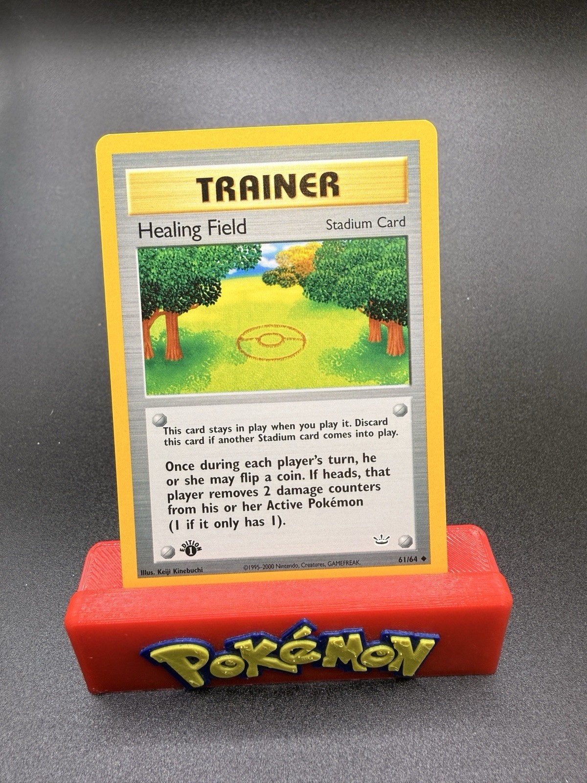 Healing Field - 61/64 - 1st Edition Neo Revelation Set - Pokemon Card - NM
