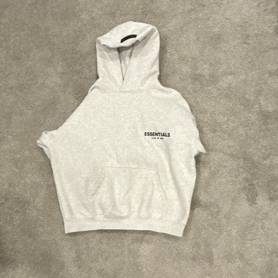 Essentials Fear of God Gray Fleece Pullover Hoodie men s XS
