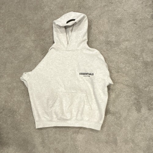 Essentials Fear of God Gray Fleece Pullover Hoodie men’s XS