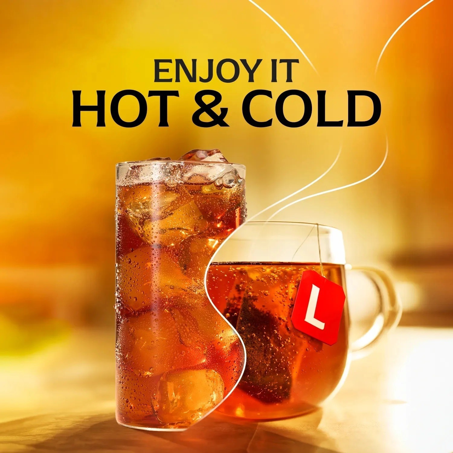 Lipton Black Tea Bags, Hot or Iced High Caffeine Tea, 100 Total Bags