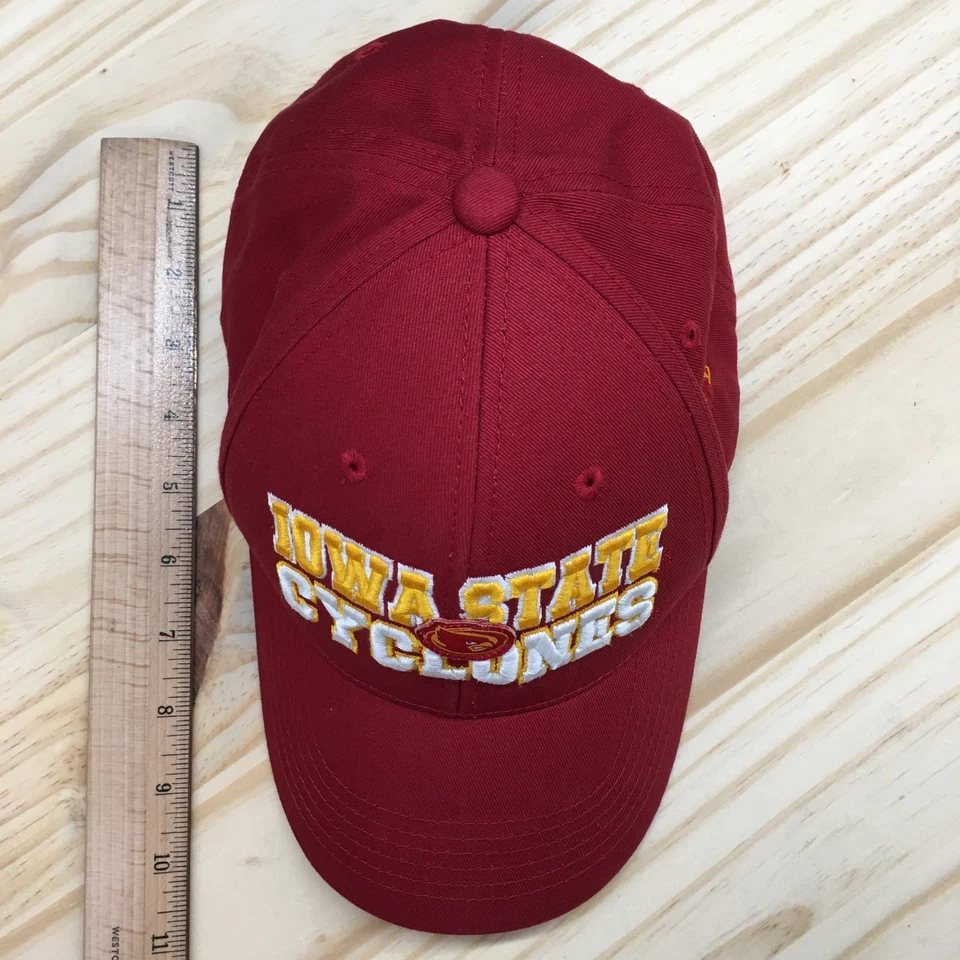 Iowa State Cyclones Top Of The World Baseball Cap Mens Red OS Embroidered Logo - Image 3 of 4