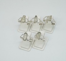 Wholesale 5Pc 925 Silver Plated Natural Rough...