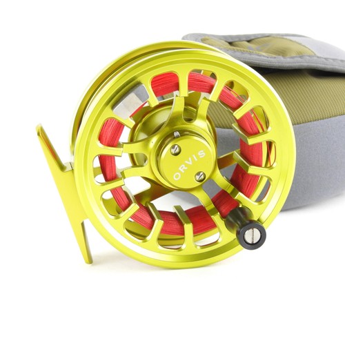 Moulinet de pêche à la mouche Orvis Hydros SL II. Vert. Avec pochette.  - Photo 1/8
