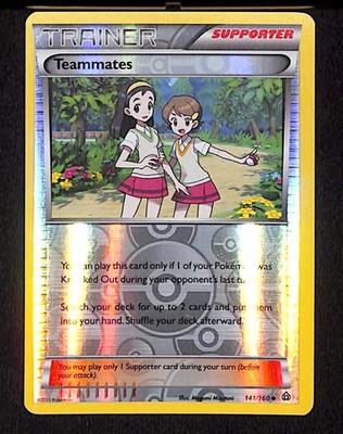 Teammates 141 Uncommon Pokemon Primal Clash 160 Reverse Holo 2015