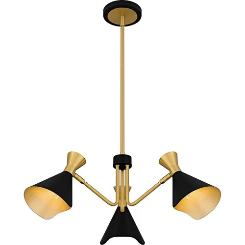 Matte Black  Chandelier from the Arden Collection - Picture 4 of 7