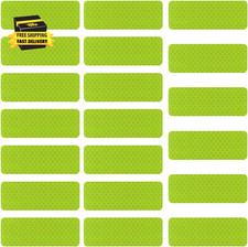 20PCS Reflective Stickers, 3.14'' X 1.14'' Safety Night Visibility Warning Tape,
