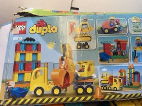Lego Duplo 10813 Big Construction Site - Bulldozer, Digger, Dump Truck COMPLETE!