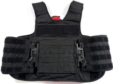 XL LONG 50L P.B. MAVERICK BODY ARMOR OUTER CARRIER W/ KWIQ CLIPS NO INSERTS