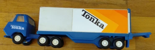 TONKA TRUCK WITH TRAILER ITEM # 55010