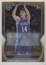 2022-23 Bowman U Chrome Prospect Gold Refractor 27/50 Jaden Schutt #75 Auto 0qc2