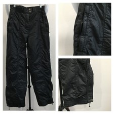 NORDICA Sportsystem Black Zip Pocket Ankle Hem Winter Snow Pant Womens sz 8