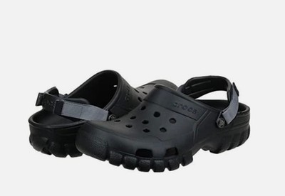 CROCS OFF ROAD UNISEX SPORT OFFROAD CHEF KITCHEN CLOG BLACK GRAPHITE SIZE MEN 11