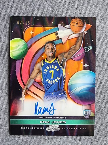 2025-26 Topps Chrome Cosmic Basketball KAM JONES First Flight #7/25 AUTO RC