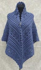 Handmade Crochet Triangle Lace Shawl