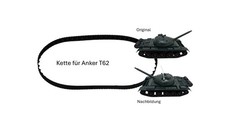 Kette Gummikette Panzer T-62 VEB Anker Piko Spielzeug DDR ErsatzTeil