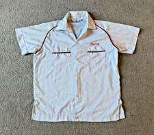 VTG 50s 60s Hilton Chain Stitched Button Up Short Sleeve Bowling Shirt - Medium