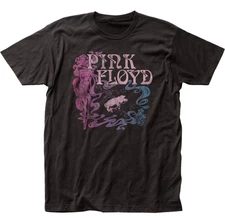 Pink Floyd 1977 Animals Tour T Shirt Mens Rock and Roll Classic Band Tee Black