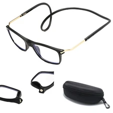 Magnetic Bridge Front Connect Reading Glasses Anti Blue Light Readers Eyeglasses