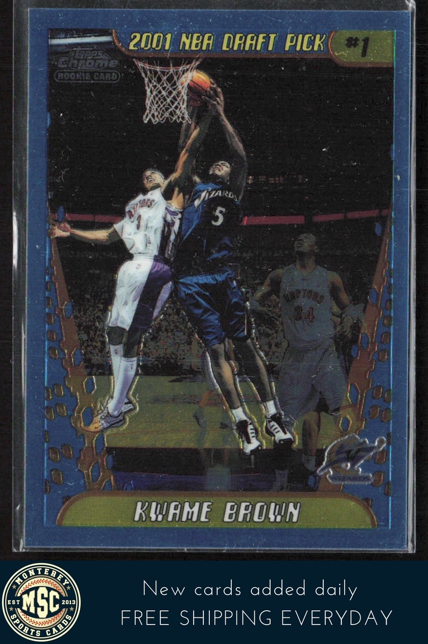 Kwame Brown 2001-02 Topps Chrome RC #165 Washington Wizards
