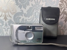 Samsung Fino 25 DLX 35mm Film Camera w/ Case   Tested Working, Good Condition