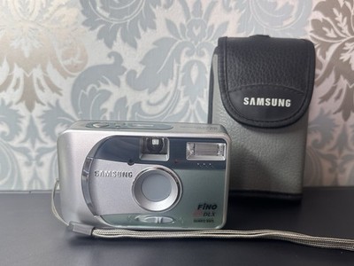 Samsung Fino 25 DLX 35mm Film Camera w/ Case   Tested Working, Good Condition 