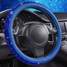 Bling Steering Wheel Cover Crystal Diamond Leather Car Wheel Protect Women Gifts Bling Steering Wheel Cover Crystal Diamond Leather Car Wheel Protect Women Gifts