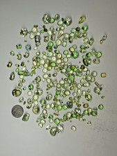 899.03 Carats Green Loose Gemstones Lot From Gold & Silver Scrap Jewelry. C754
